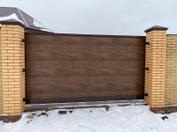 Откатные ворота Prestige 3800x2000 и калитка Prestige 900x2000 Марди Истра