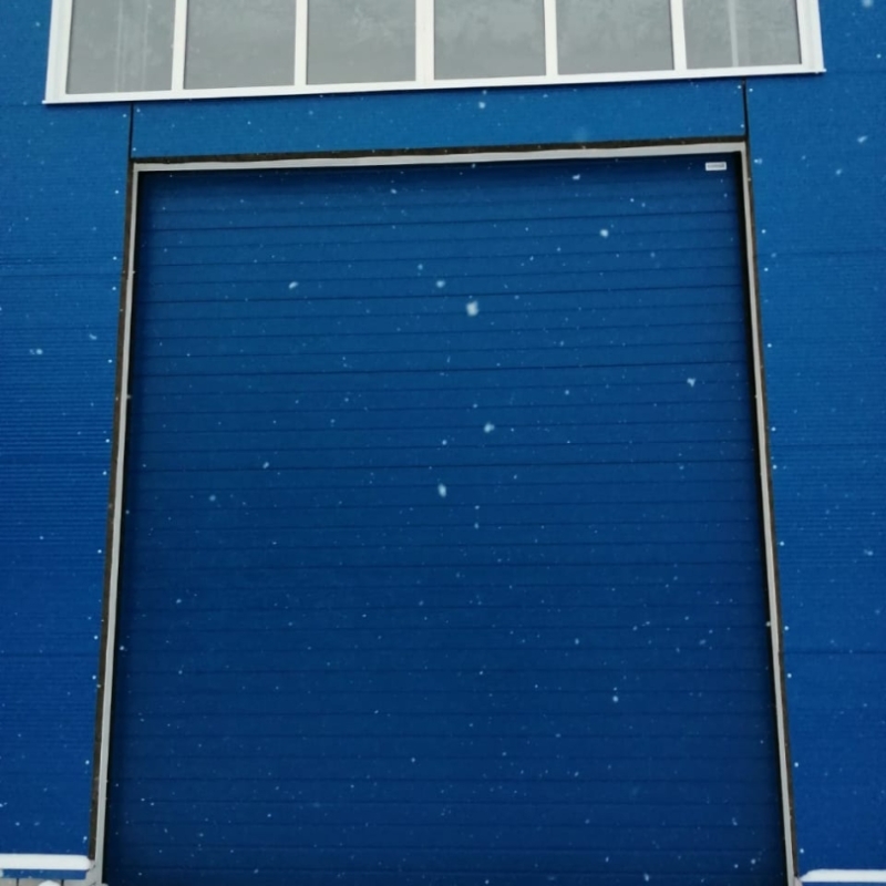 Секционные промышленные ворота RAL 5010 синий ProTrend Марди Старый Оскол