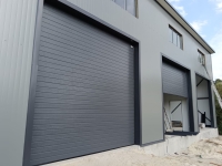 Секционные промышленные ворота 3 штуки S-гофр RAL 7016 серый антрацит Марди Апрелевка