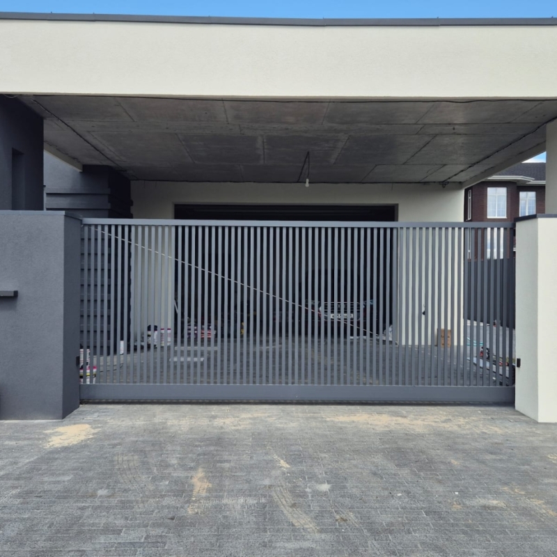 Откатные ворота 4565х1965 и калитка 800х1965 Марди Старый Оскол