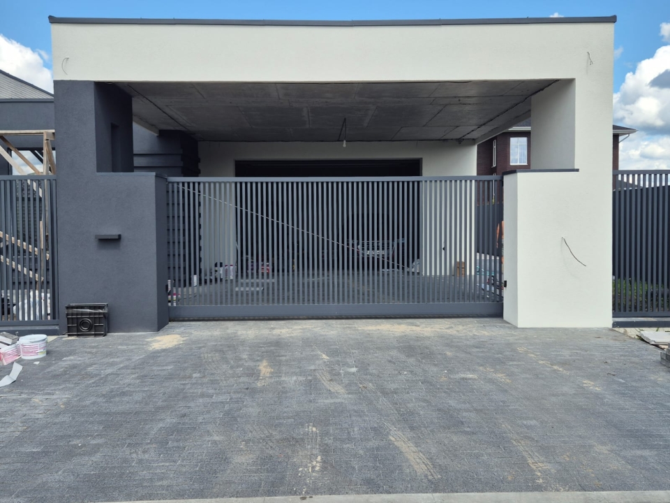 Откатные ворота 4565х1965 и калитка 800х1965 Марди Белгород