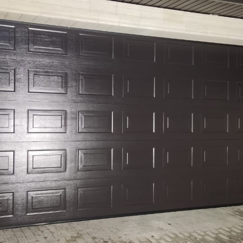 Секционные гаражные ворота Prestige 4525x2570 филенка RAL 7016 серый антрацит Марди Старый Оскол