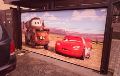 Секционные гаражные ворота Prestige с фотопечатью 3500x2200 Марди Воронеж